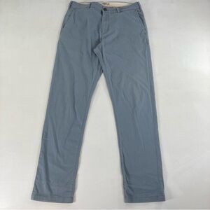 Faherty Pants Mens 31 Blue Island Life Chino Slim Straight Organic Cotton
